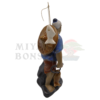 Chinese Shiwan Figure – Walking Fisherman 20cm