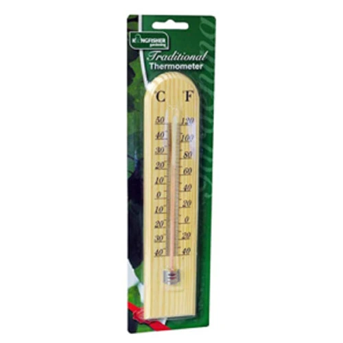 Kingfisher Wooden Thermometer