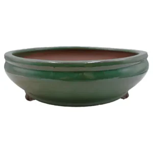 Light Green Glazed Round Ceramic Pot 28cm