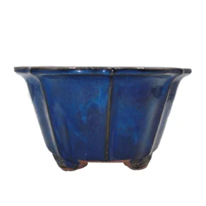 Blue Round Ceramic Pot 23cm