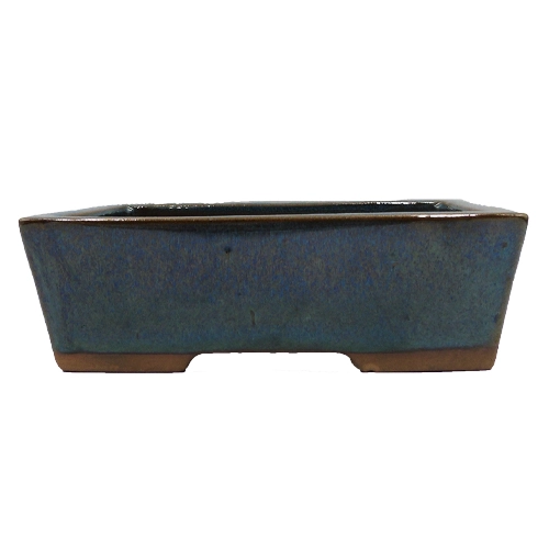 Blue Rectangle Ceramic Pot 25cm