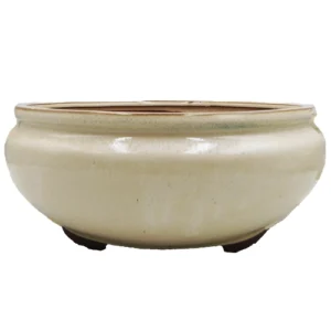 Cream Round Ceramic Pot 18cm