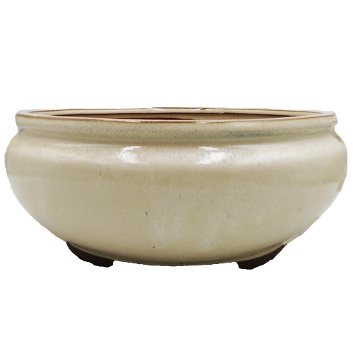 Cream Round Ceramic Pot 22cm