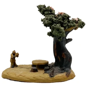 Chinese Shiwan Figure- Man and Tree 9cm