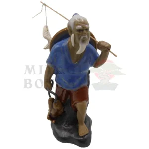 Chinese Shiwan Figure – Walking Fisherman 10cm-20cm