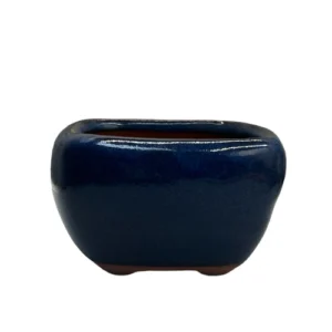 Blue Square Mini Ceramic Pot 8cm