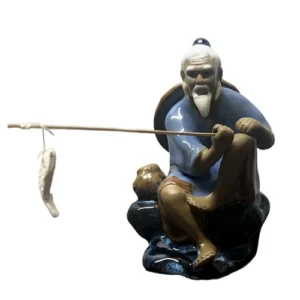 Bonsai Chinese Shiwan Figure – Fisherman 10cm