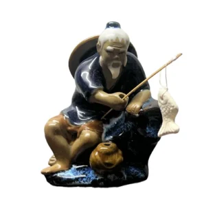 Chinese Shiwan Figure – Fisherman 9cm