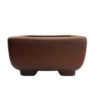 Large Brown Square UnGlazed Handmade Ceramic Pot 25cm