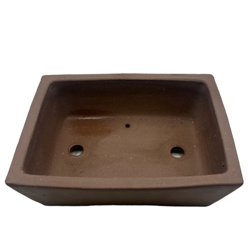 Unglazed Brown Rectangle Ceramic Pot - 25cm