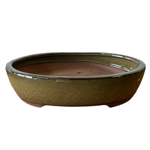 Green Oval Ceramic Pot 27cm