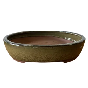 Green Oval Ceramic Pot 32cm