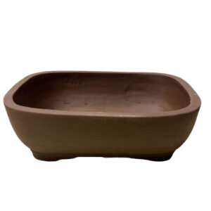 Unglazed Rectangle Ceramic Bonsai Pot - 31cm