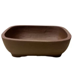 Unglazed Rectangle Ceramic Bonsai Pot 31cm