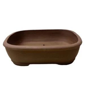 Unglazed Rectangle Ceramic Bonsai Pot 33cm