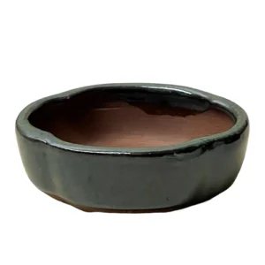 Flower Green Ceramic Bonsai Pot - 3cm