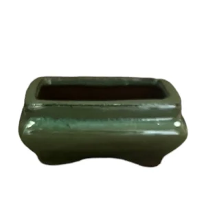 Green Rectangle Ceramic Pot 6cm