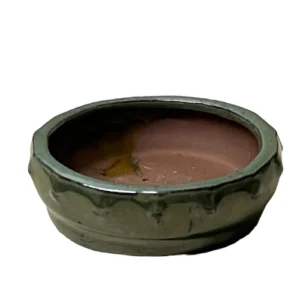 Green Round Ceramic Pot 6cm