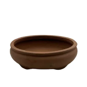 Unglazed Oval Ceramic Bonsai Pot 21cm