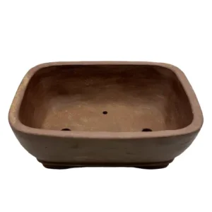 Unglazed Rectangle Ceramic Bonsai Pot 26cm
