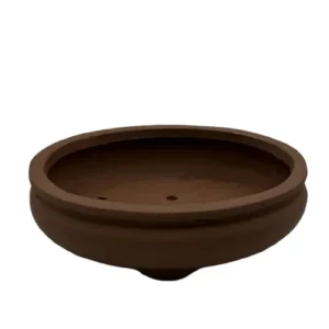 Unglazed Round Ceramic Bonsai Pot 18cm