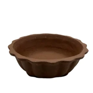 Unglazed Round Ceramic Bonsai Pot 18cm