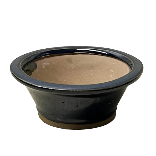 Blue Round Ceramic Pot 21cm
