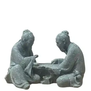 Chinese Elder Playing Chess 5cm