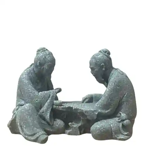 Chinese Elder Playing Chess 5cm