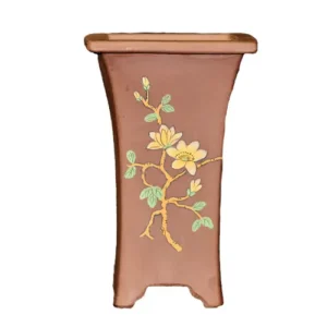 Cascading Brown Flowering Orchid Pot 19cm