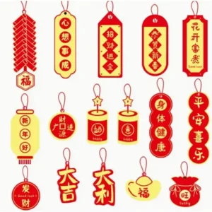 Chinese New Year Bonsai Decor
