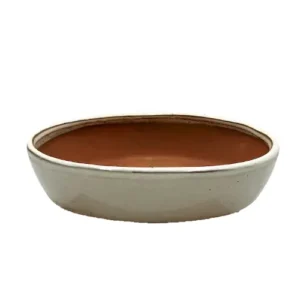 Cream Oval Ceramic Pot 20cm