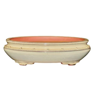 Cream Oval Ceramic Pot 40cm