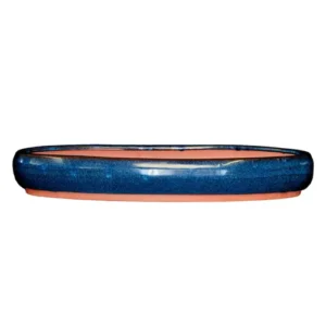 Long Oval Blue Pot 35cm