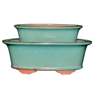 Turquoise Oval Pot 22cm