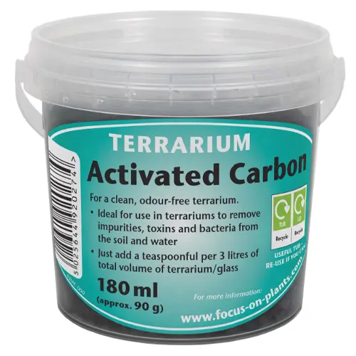 Terrarium Activated Carbon (charcoal) 180ml