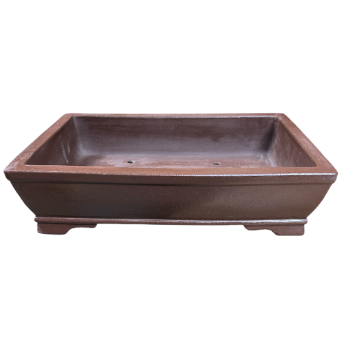 Fine Hand-made Unglazed Rectangle Pot 35cm