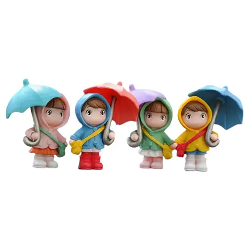 1 Random Umbrella Figure Statue
