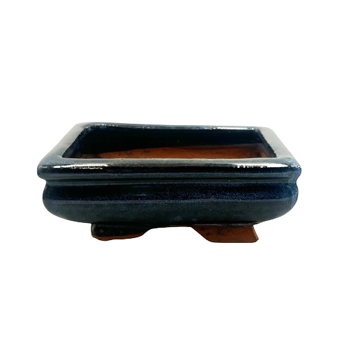 Blue Rectangle Pot 14cm