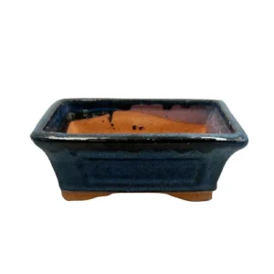 Blue Rectangle Pot 15cm