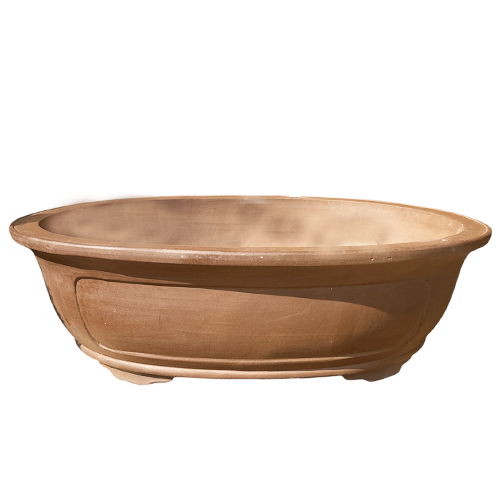 Handmade Unglazed Oval Pot 102cm
