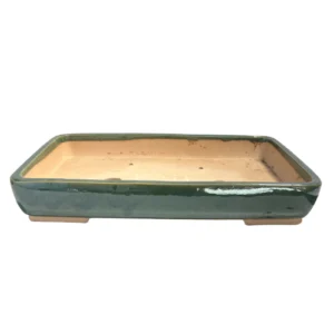 Fine Glazed Rectangle Green Pot 52cm