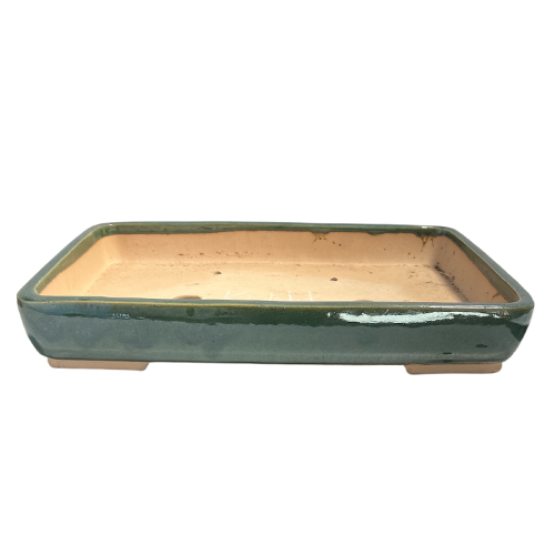 Fine Glazed Rectangle Green Pot 52cm