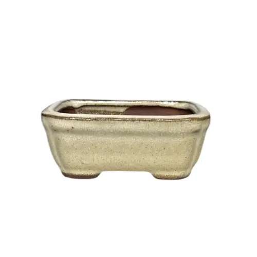 Cream Rectangle Ceramic Pot 7cm
