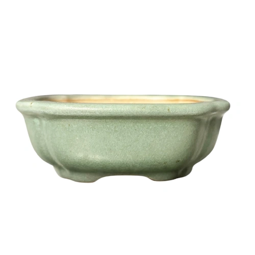 Baby Blue Square Fine Glazed Pot 12cm