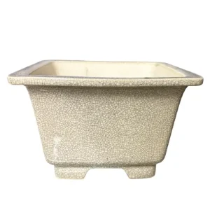 Crackled Grey Fine Glazed Pot 23cm