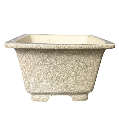 Crackled Grey Fine Glazed Pot 23cm