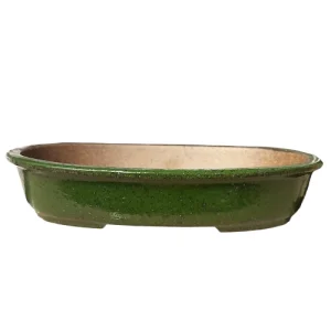 Green Oval Fine Glaze Pot 31cm