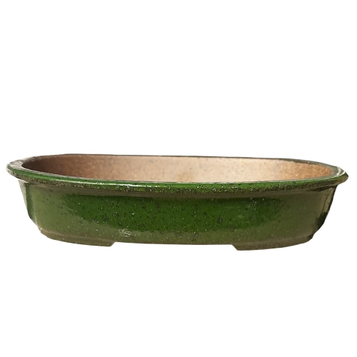 Green Oval Fine Glaze Pot 31cm