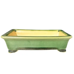 Light Green Rectangle Fine Glazed Pot 14cm